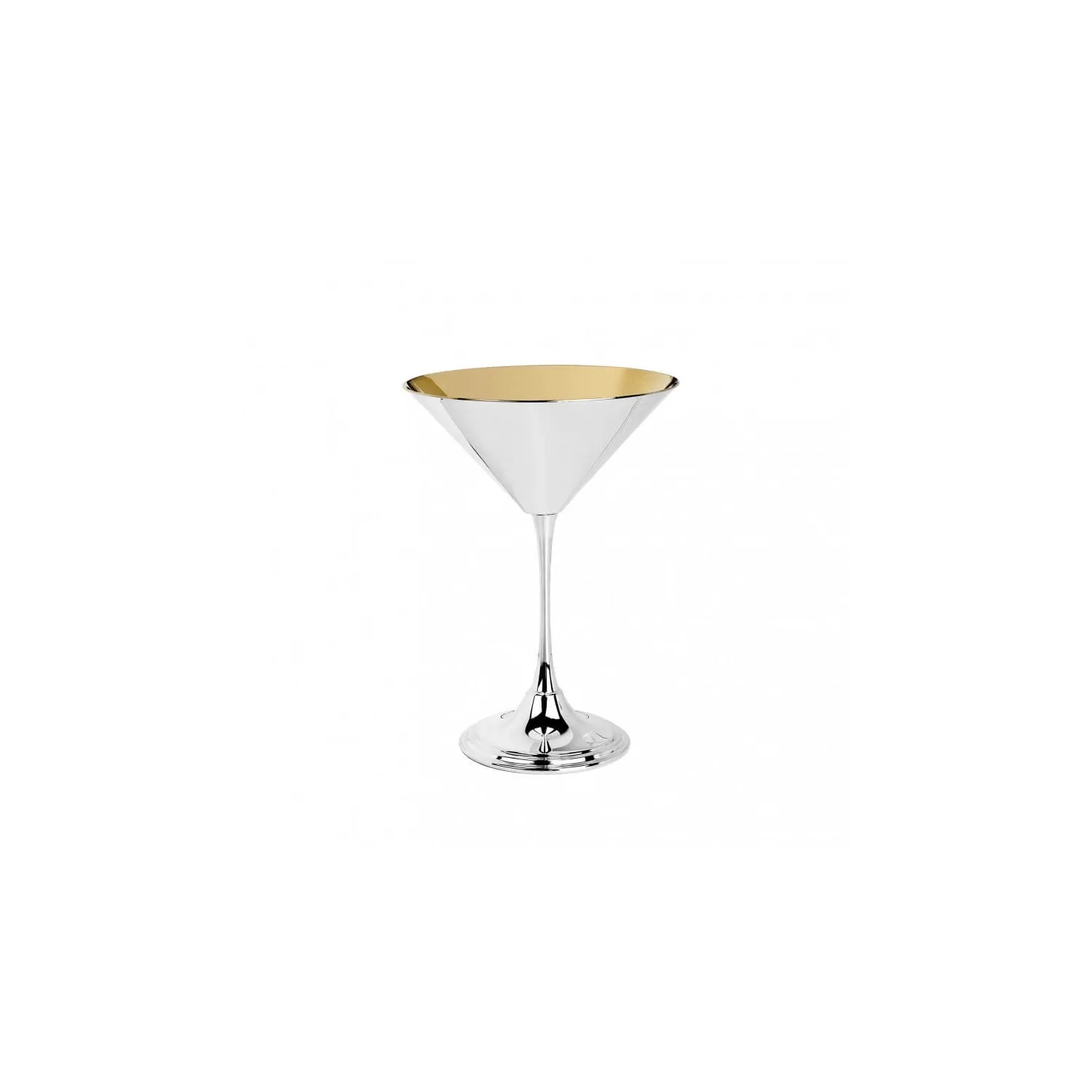 Pahar argint masiv AG925 Martini placat cu aur