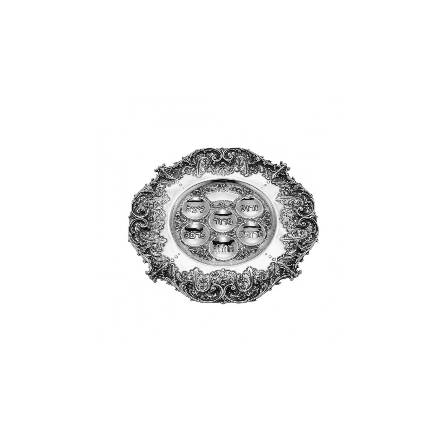 Platou Seder argint masiv Acanthus