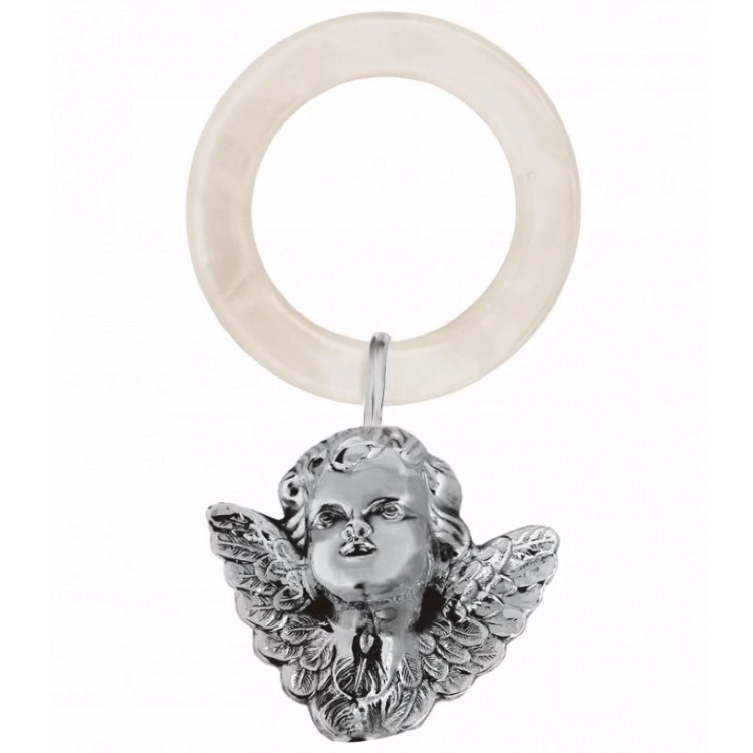 Jucarie dentitie zornaitoare argint masiv Angel
