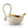 Bol portelan placat cu aur 24k Swan L'Objet