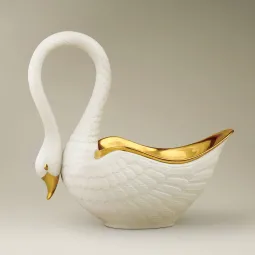 Bol placat cu aur 24k Swan L'Objet