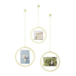 Set 3 rame foto Fotochain auriu
