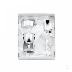 Set botez argint masiv Birth