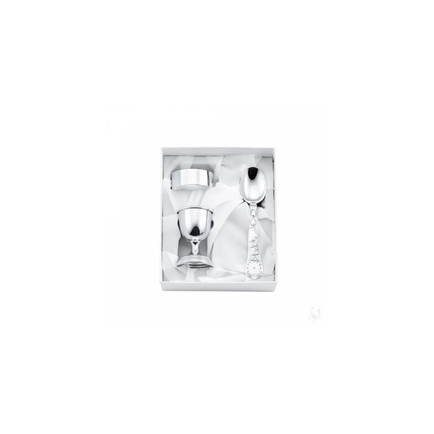 Set botez argint masiv Birth