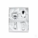 Set botez argint masiv trenulet