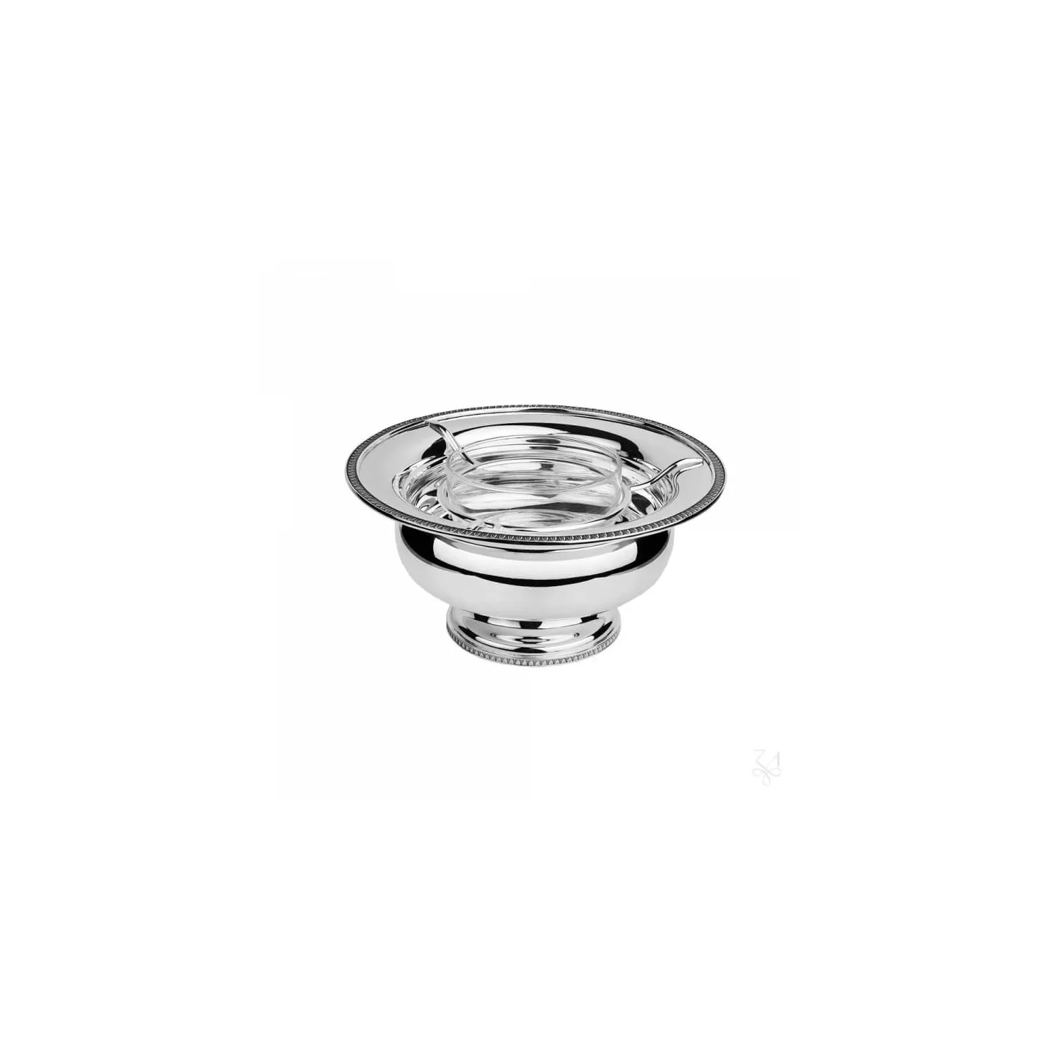 Bol servire caviar argint masiv Impero