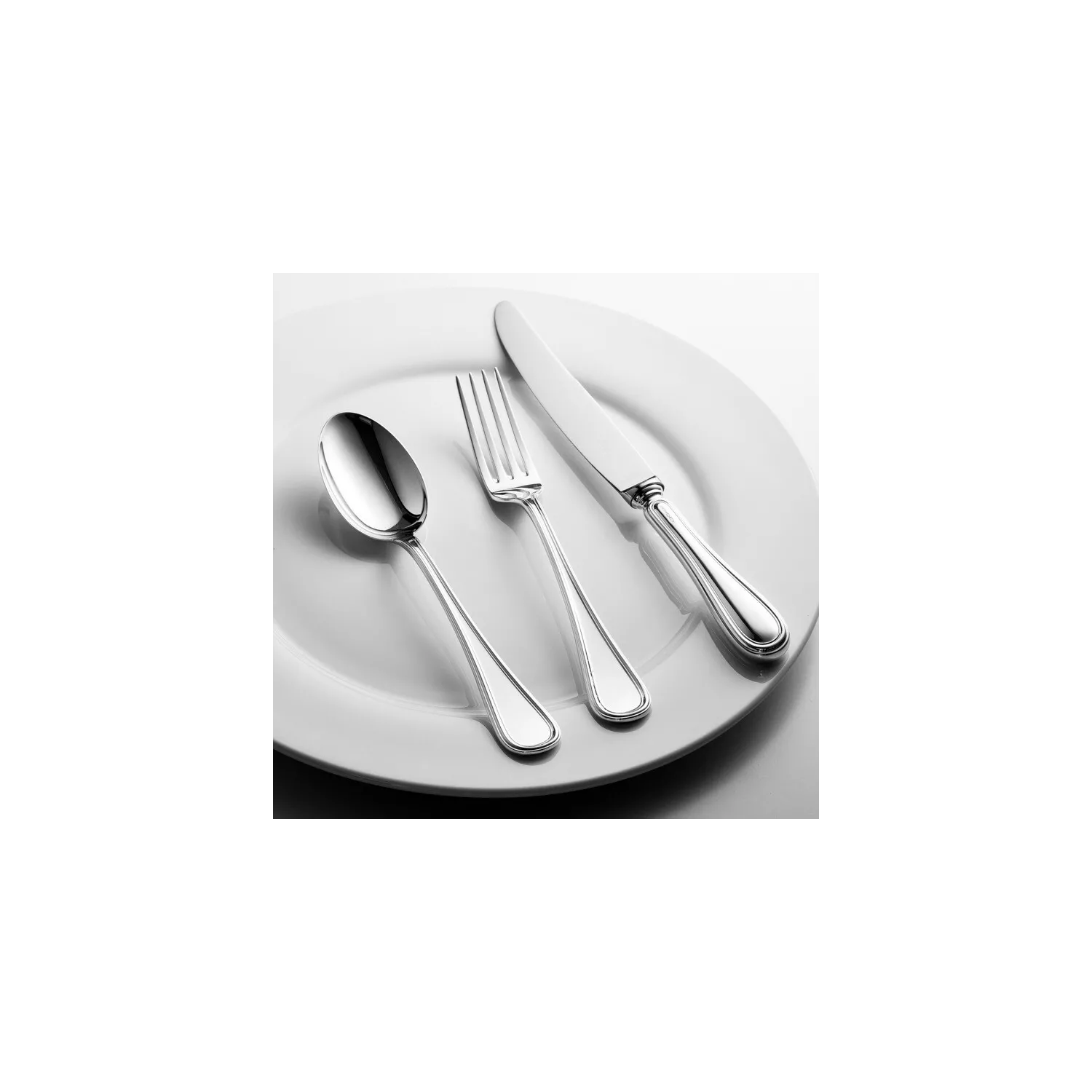 Set tacamuri argint masiv Inglese, 77 piese