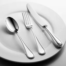 Set tacamuri argint masiv Inglese, 48 piese
