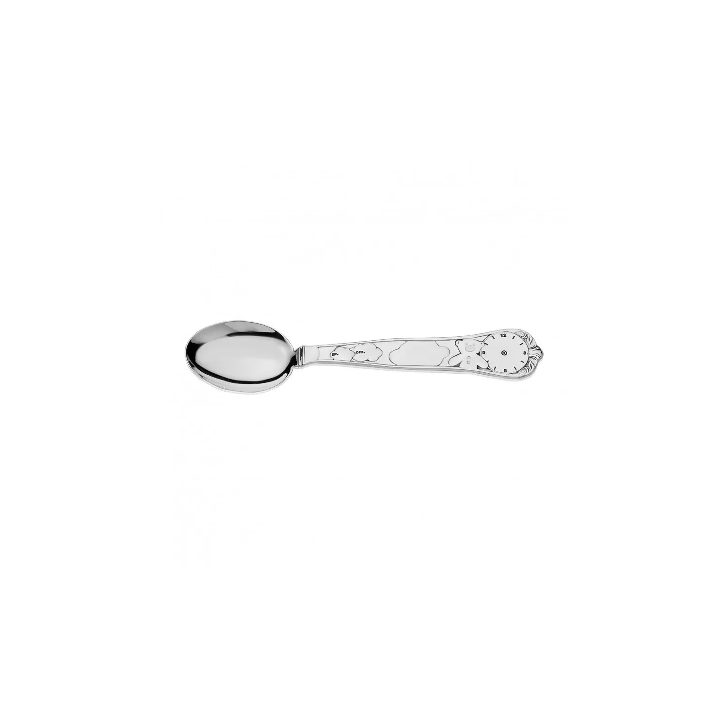 Set botez argint masiv Ursulet