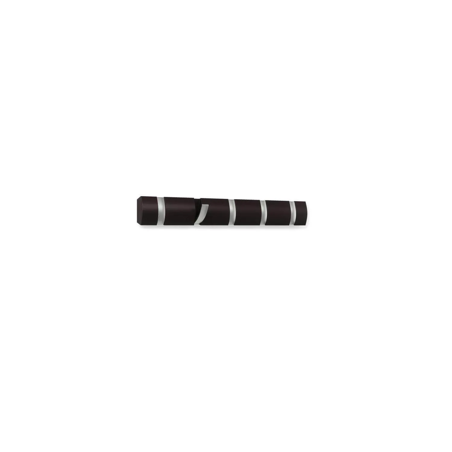Cuier cu 5 carlige rabatabile Umbra Flip espresso