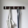 Cuier cu 5 carlige rabatabile Umbra Flip espresso