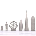 Joc de sah Skyline London vs New York Premium Marble