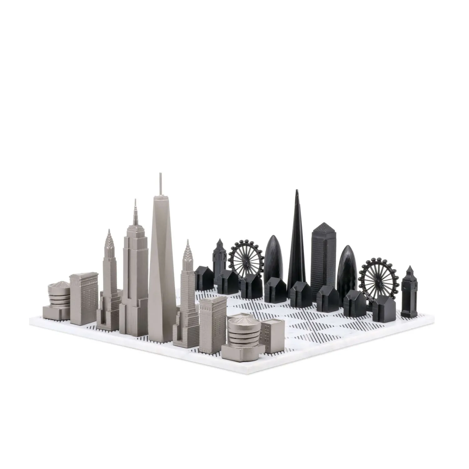 Joc de sah Skyline London vs New York Premium Marble