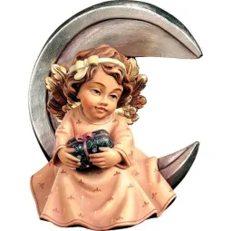 Statueta "Ingeras cu dar" din lemn, 8cm