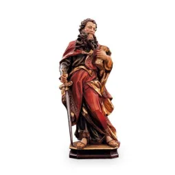 Statueta lemn aurit "Sfantul Pavel", 60cm