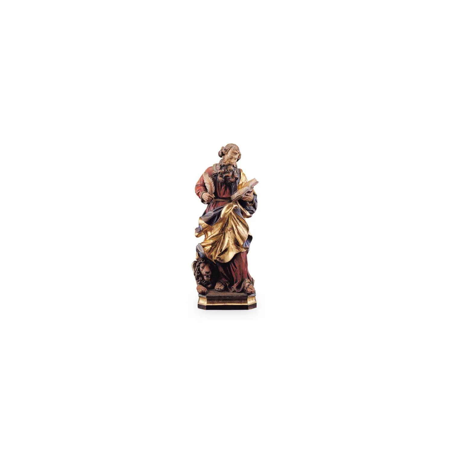 Statueta lemn aurit "Sfantul Marcu", 36cm