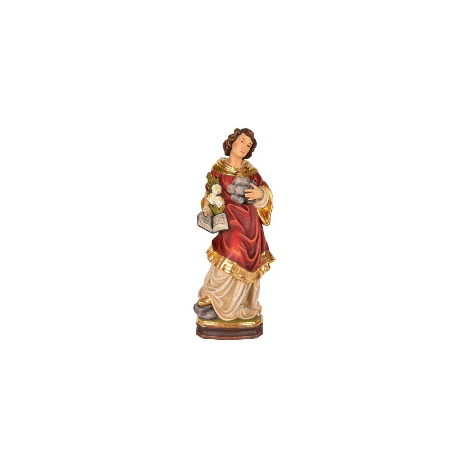 Statueta lemn aurit "Sfantul Stefan", 40cm