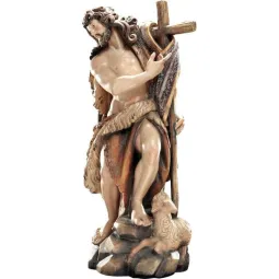 Statueta lemn aurit "Sfantul Ioan Botezatorul", 40cm