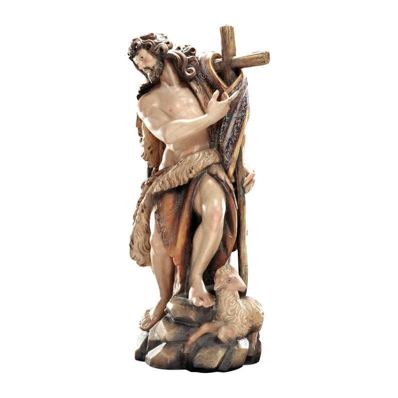 Statueta lemn aurit "Sfantul Ioan Botezatorul", 40cm