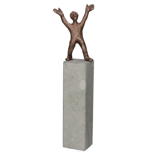 Statueta bronz "Felicitari" 34cm