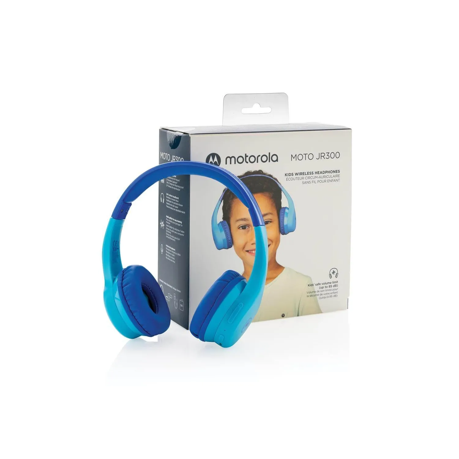 Casti wireless pentru copii Motorola JR 300 blue