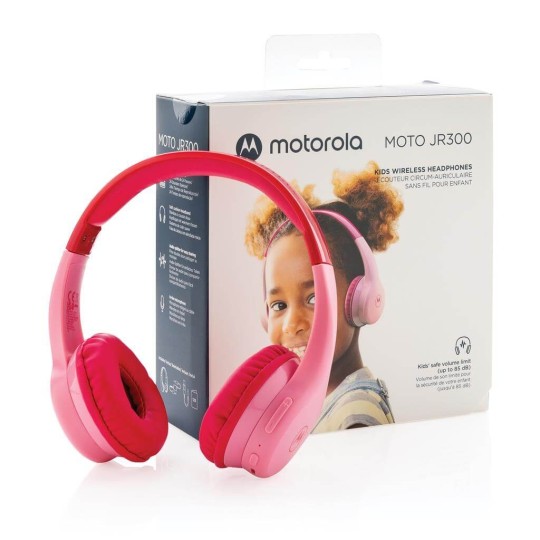 Casti wireless pentru copii Motorola JR 300 pink