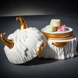Set servire desert L'Objet Haas Lynda Box