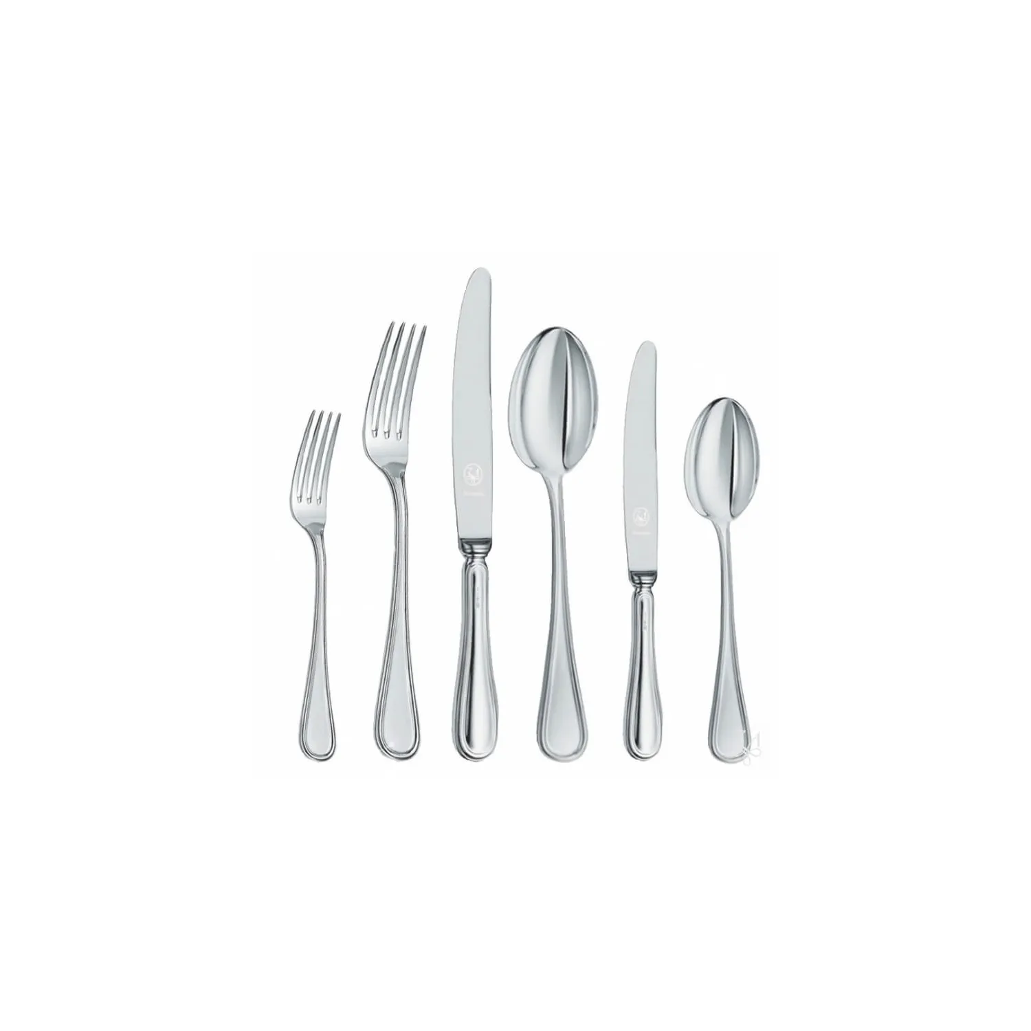 Set 100 tacamuri argint masiv Inglese