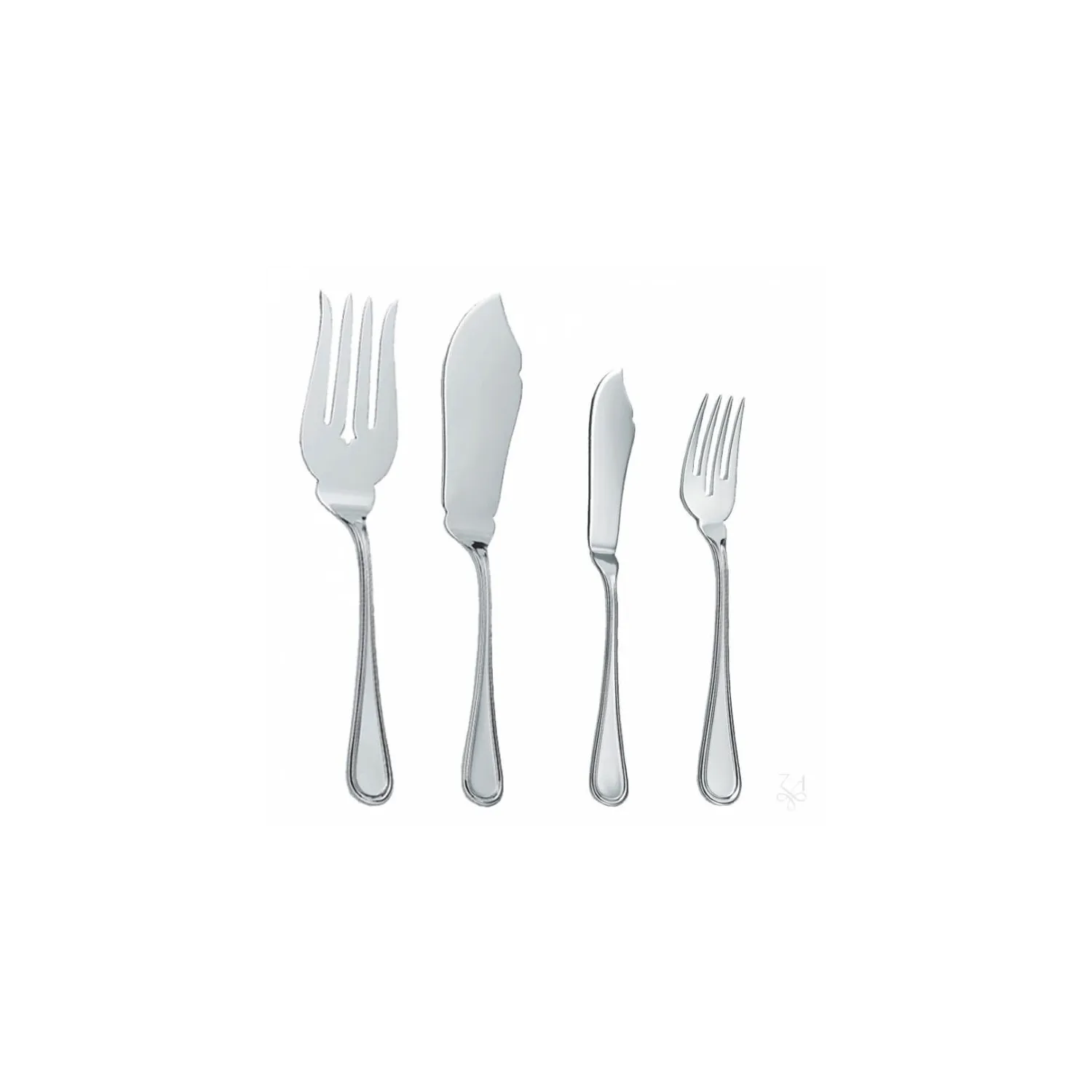 Set 126 tacamuri argint masiv Inglese