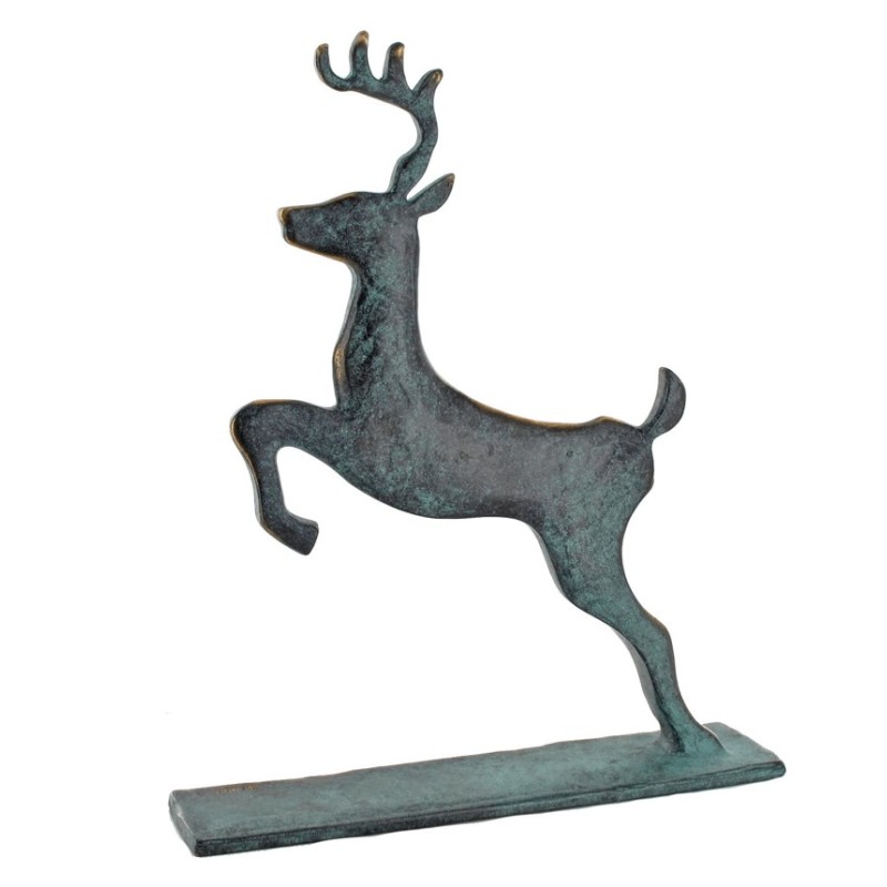 Statueta "Cerb", bronz masiv patinat, 29 cm