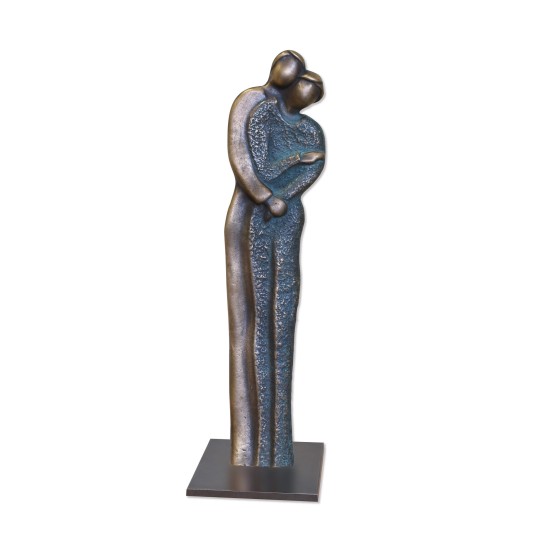 Statueta bronz "Imbratisare", 28cm