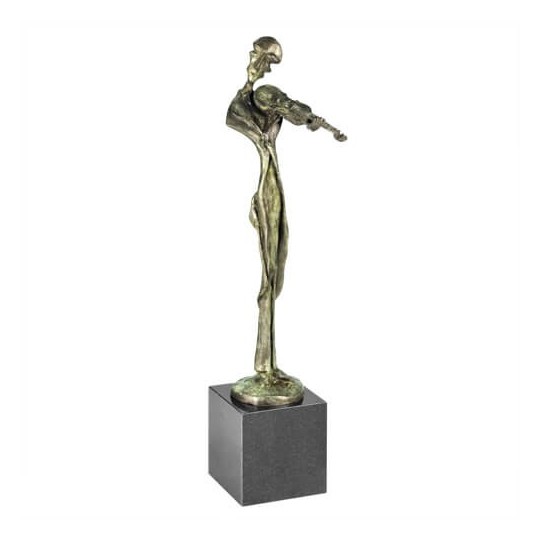 Statueta bronz "Omul cu vioara"