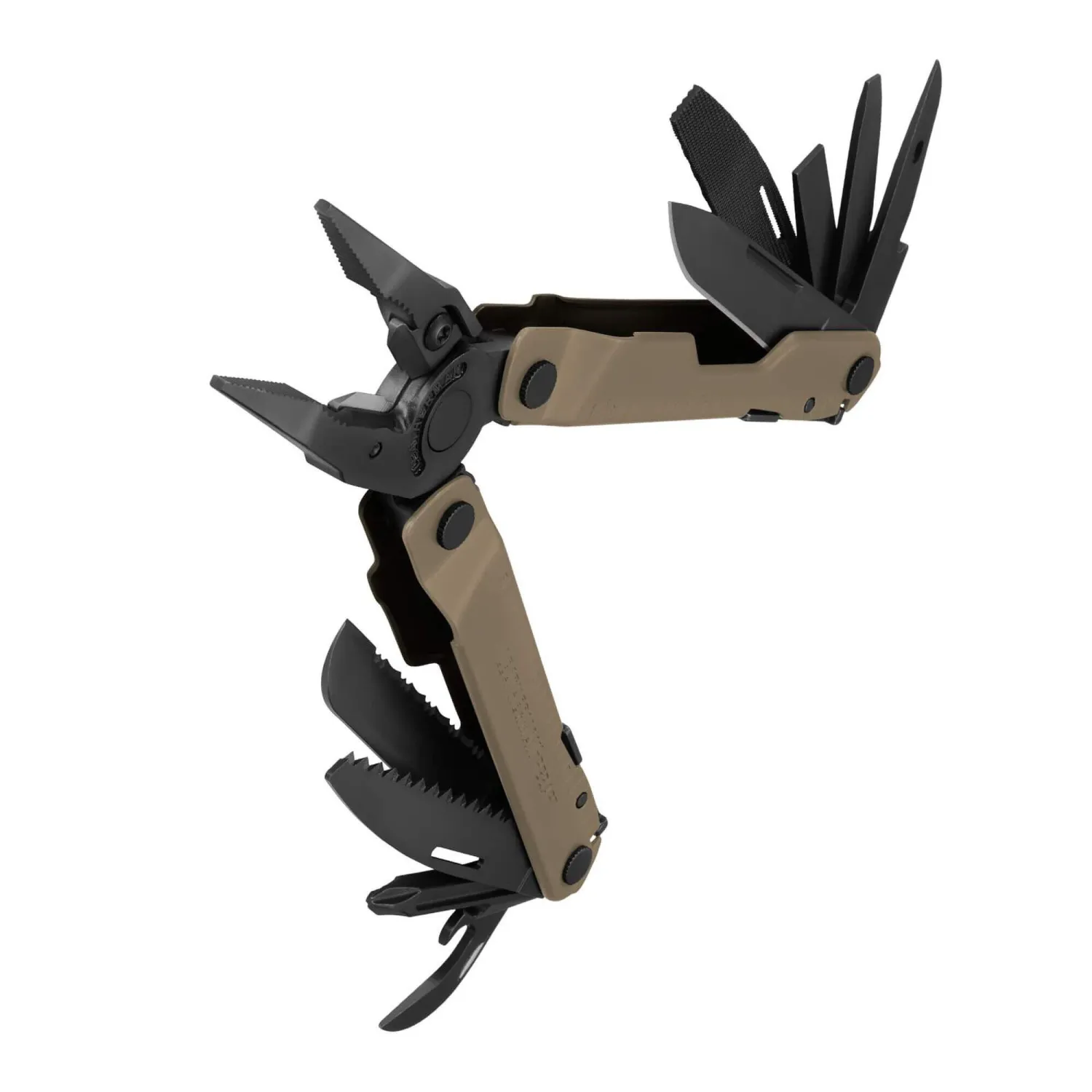 Patent profesional Leatherman Rebar Coyote Army, 17 functii