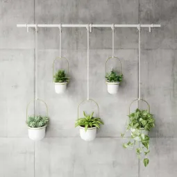 Set ghivece suspendate Umbra Triflora XL White