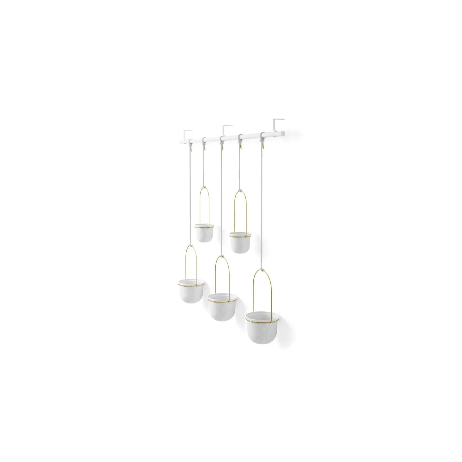 Set ghivece suspendate Umbra Triflora XL White