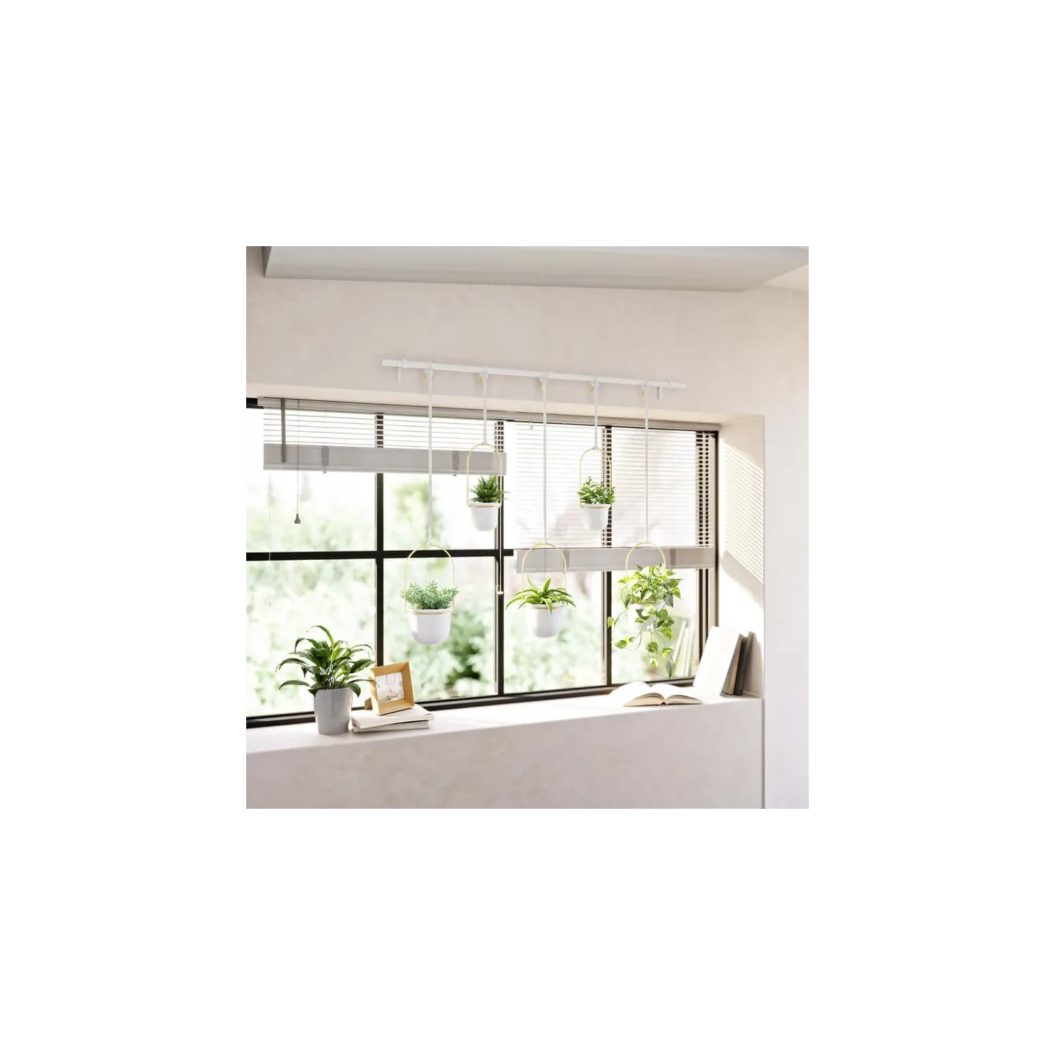 Set ghivece suspendate Umbra Triflora XL White