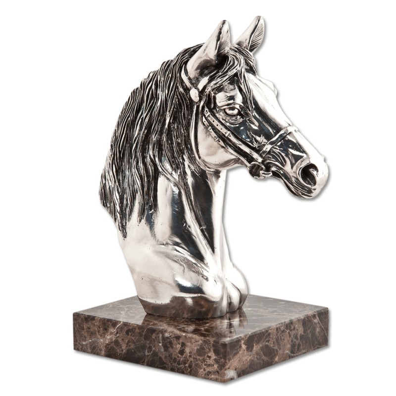 Statueta argintata ”Cal” 25cm