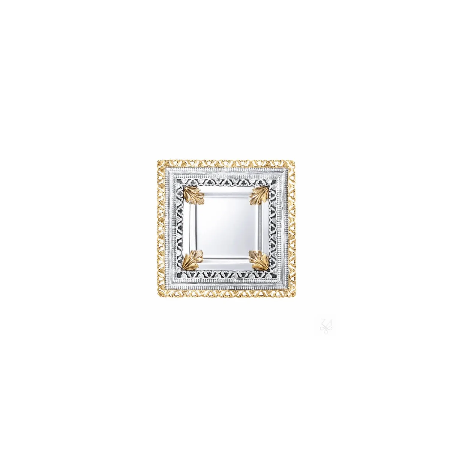 Set Kiddush pahar si tava argint masiv Acanthus