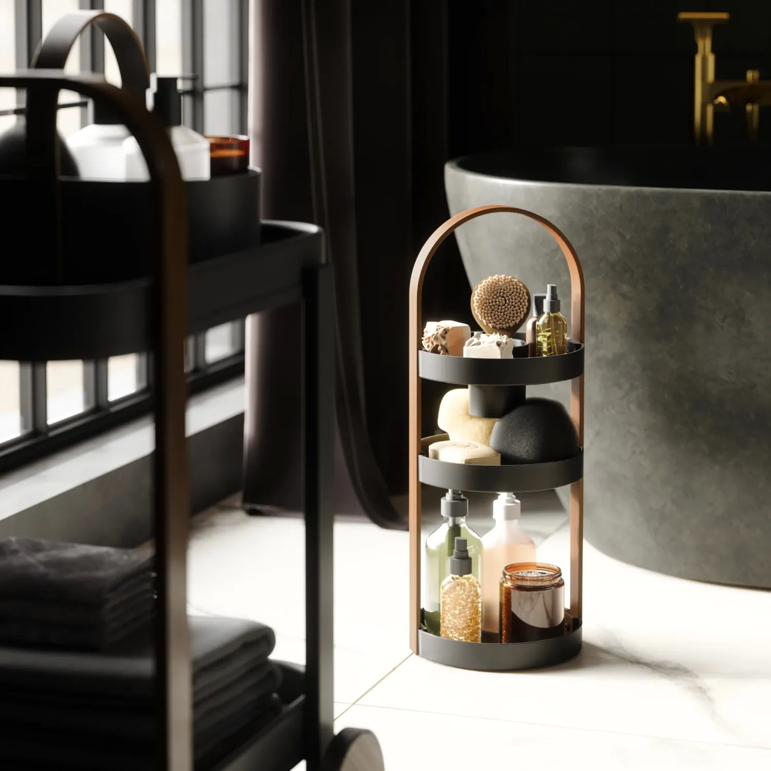 Organizer cosmetice Umbra Bellwood dark