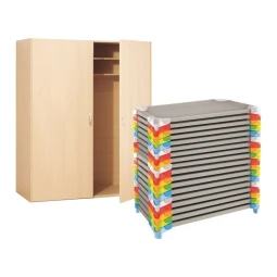 Set 18 paturi stivuibile Wesco Profesional cu dulap