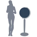 Glob de podea cu lumina Duo Alba Khan Ø 51cm