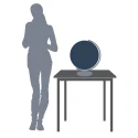 Glob pamantesc Satellite Earth Regent Crystal Ø 40cm