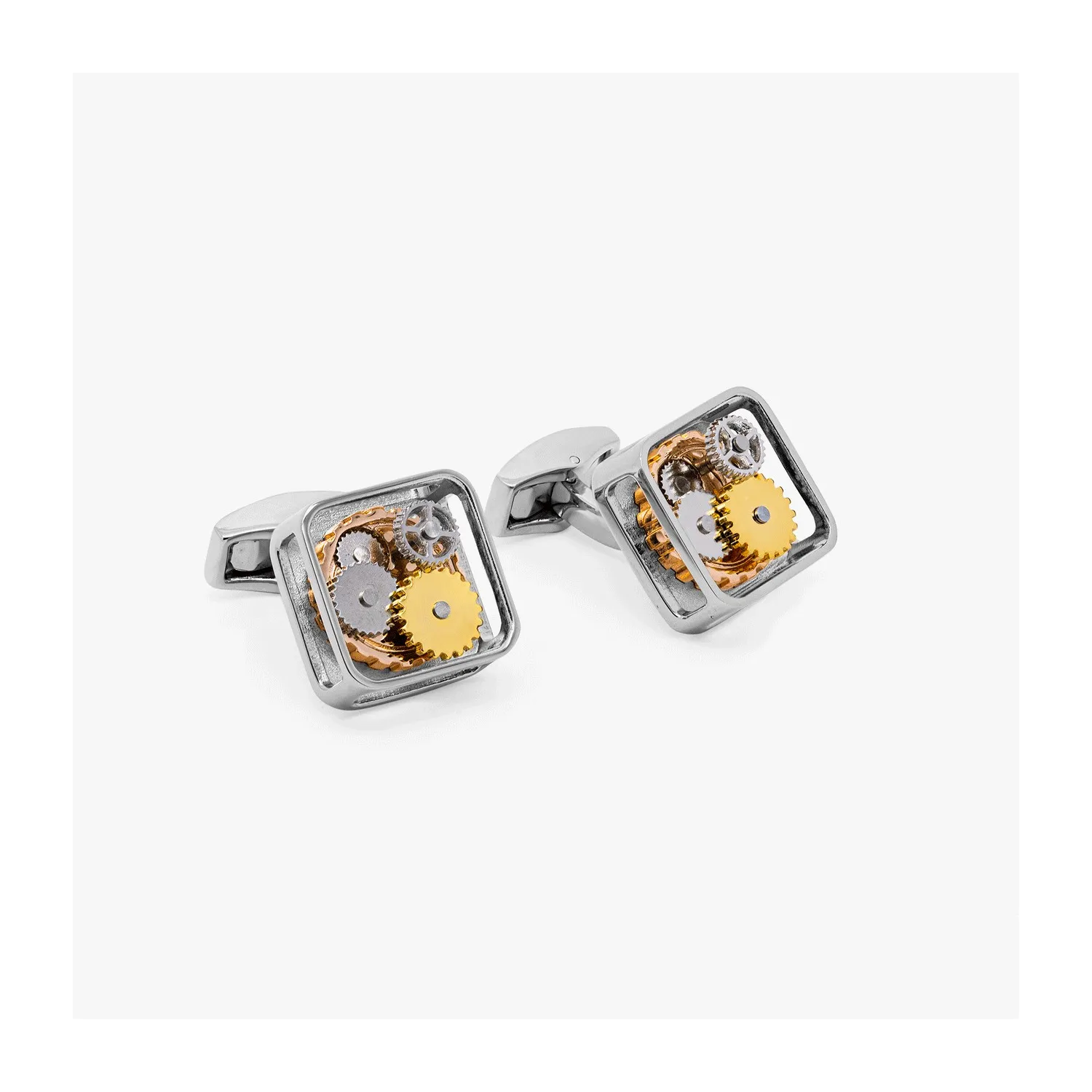 Butoni Square Gear Silver
