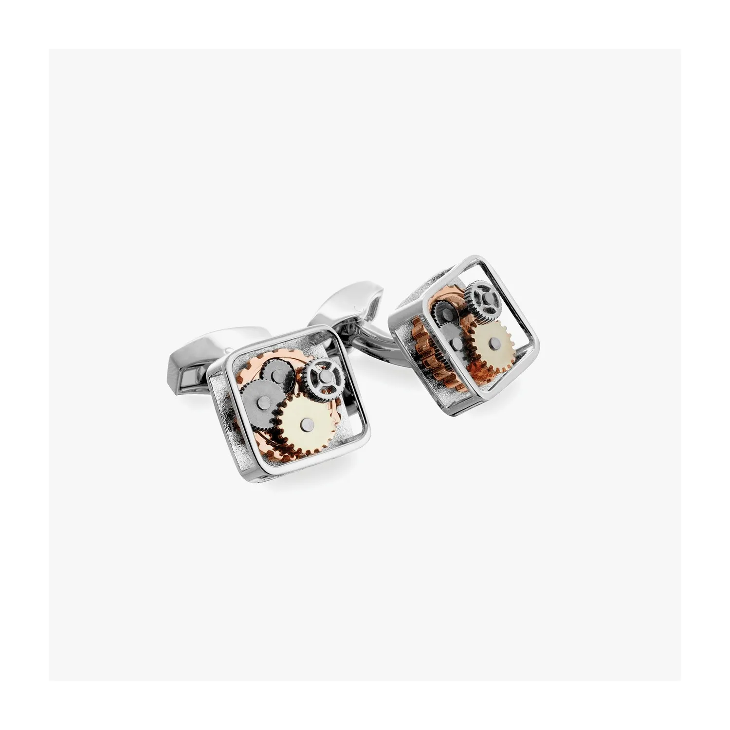 Butoni Square Gear Silver