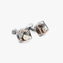 Butoni Square Gear Silver