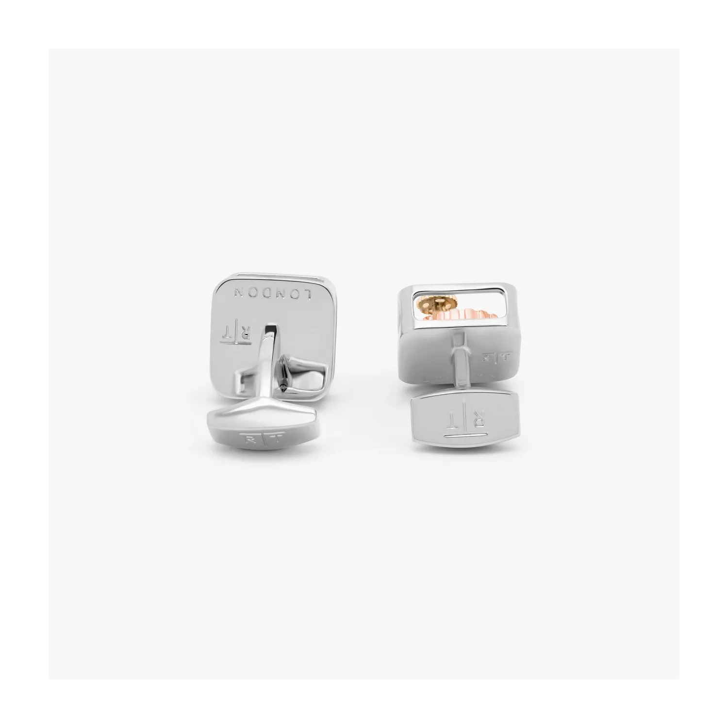 Butoni Square Gear Silver