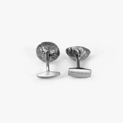 Butoni argint masiv Geode