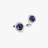 Butoni argint masiv Globe Lapis