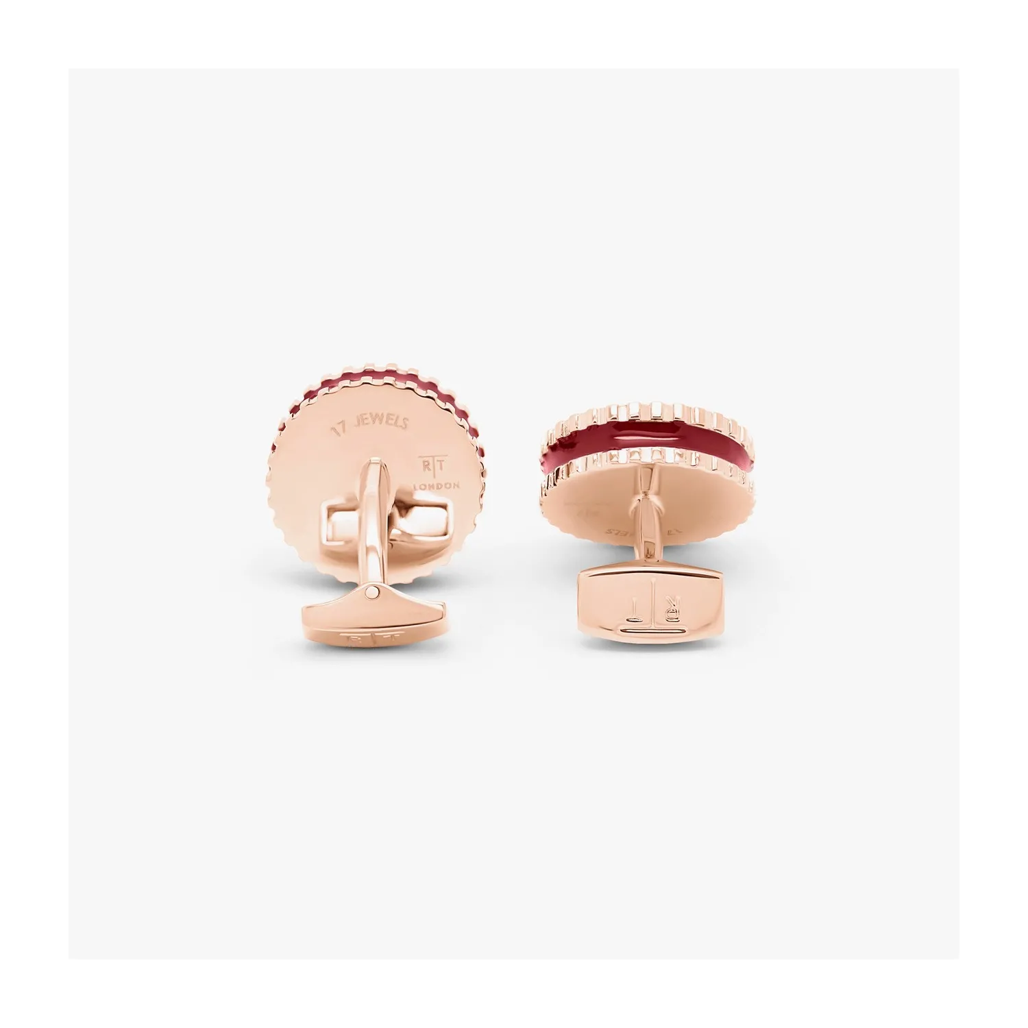 Butoni Round Skeleton Gear RoseGold