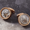 Butoni Round Skeleton Gear RoseGold